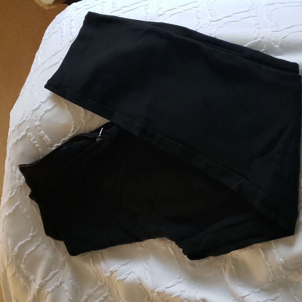 Black stretch work pant